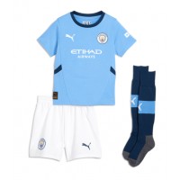 Fotbalové Dres Manchester City Josko Gvardiol #24 Dětské Domácí 2024-25 Krátký Rukáv (+ trenýrky)